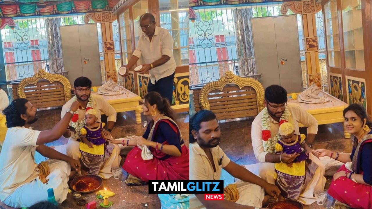 மகளுக்கு மொட்டையடித்து காது குத்திய தாலாட்டு சீரியல் நடிகை Sahana..! 53