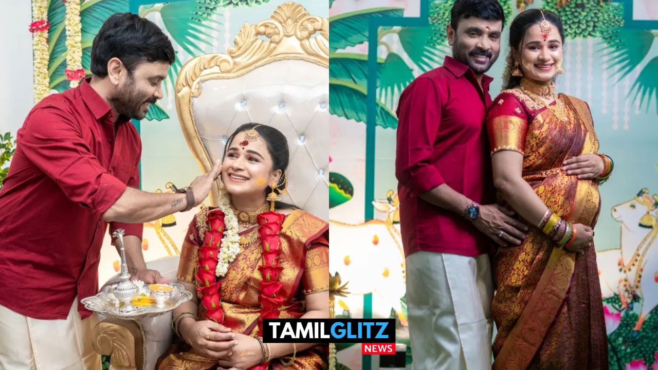 கன்னிகாவுக்கு கோலாகலமாக நடைபெற்ற வளைகாப்பு..! ஆனந்த கண்ணீரில் சினேகன்..! 13
