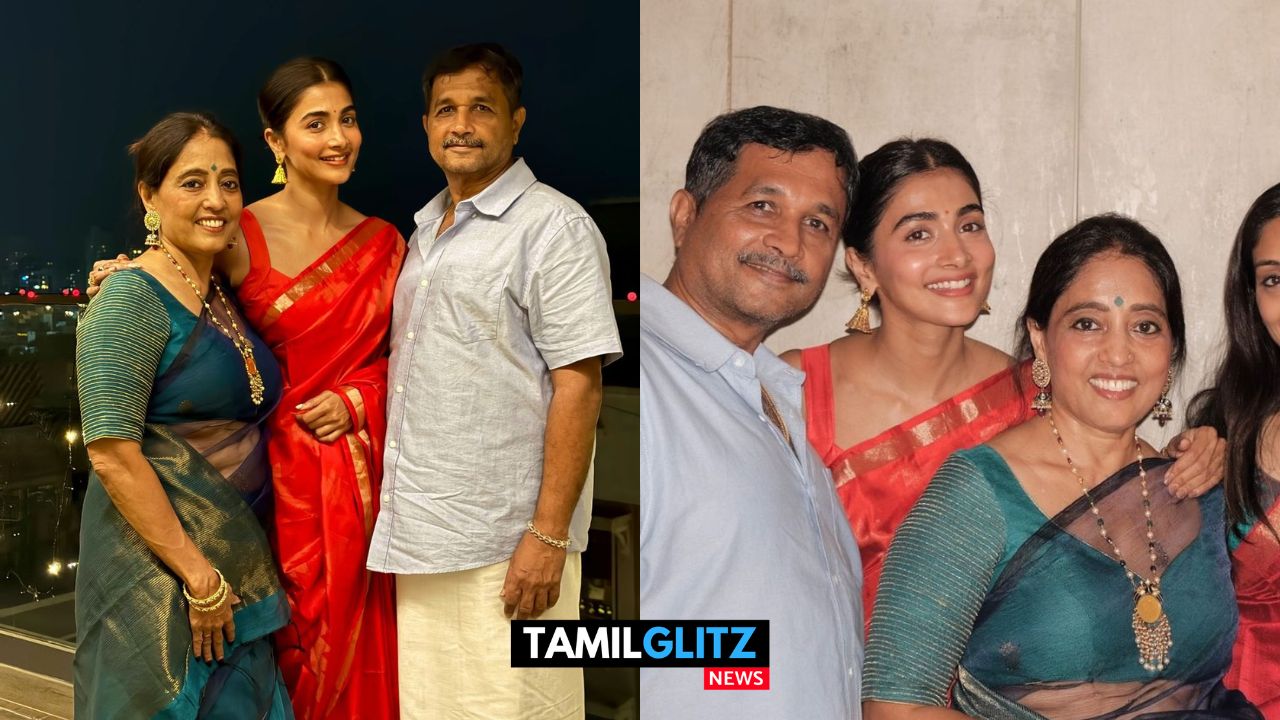 அம்மா அப்பாவுடன் நடிகை பூஜா ஹெக்டே..! முதல்முறையாக வெளியான குடும்ப புகைப்படம்..! 125