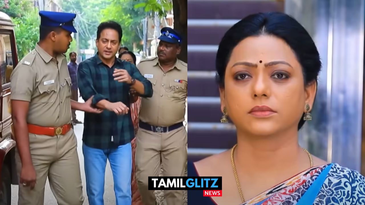 கோபியை தரதரவென இழுத்து சென்ற போலீஸ்..! ரசித்து நின்று பார்த்த பாக்கியா..! பாக்கியலட்சுமி ப்ரோமோ..! 49