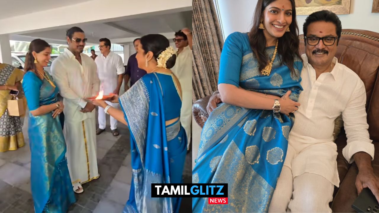 தல தீபாவளியை கொண்டாட தந்தை வீட்டுக்கு வந்த வரலக்ஷ்மி சரத்குமார்..! வைரலாகும் வீடியோ..! 55