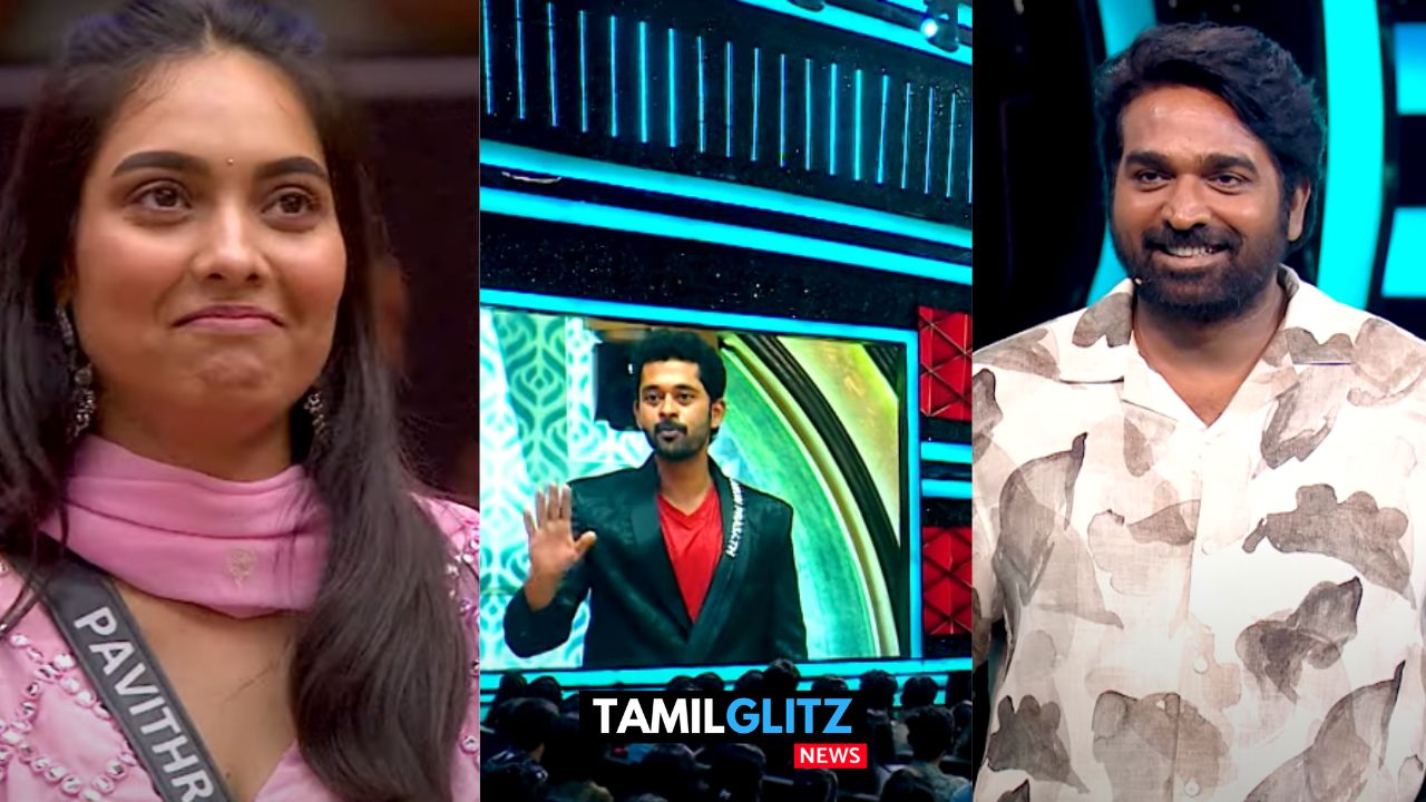 விஜய் சேதுபதி முன்னால் நடித்து காட்டிய அருண் பிரசாத் மற்றும் பவித்ரா ஜனனி..! Bigg Boss Promo…! 15