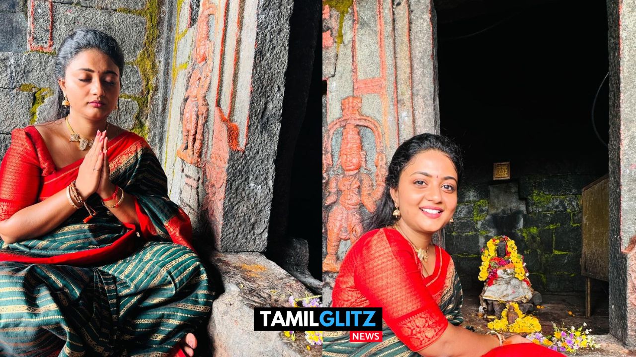 கர்நாடகா மலையில் கோவிலில் மனமுருகி சுவாமி தரிசனம் செய்த சிறகடிக்க ஆசை சீரியல் நாயகி கோமதி...! 85