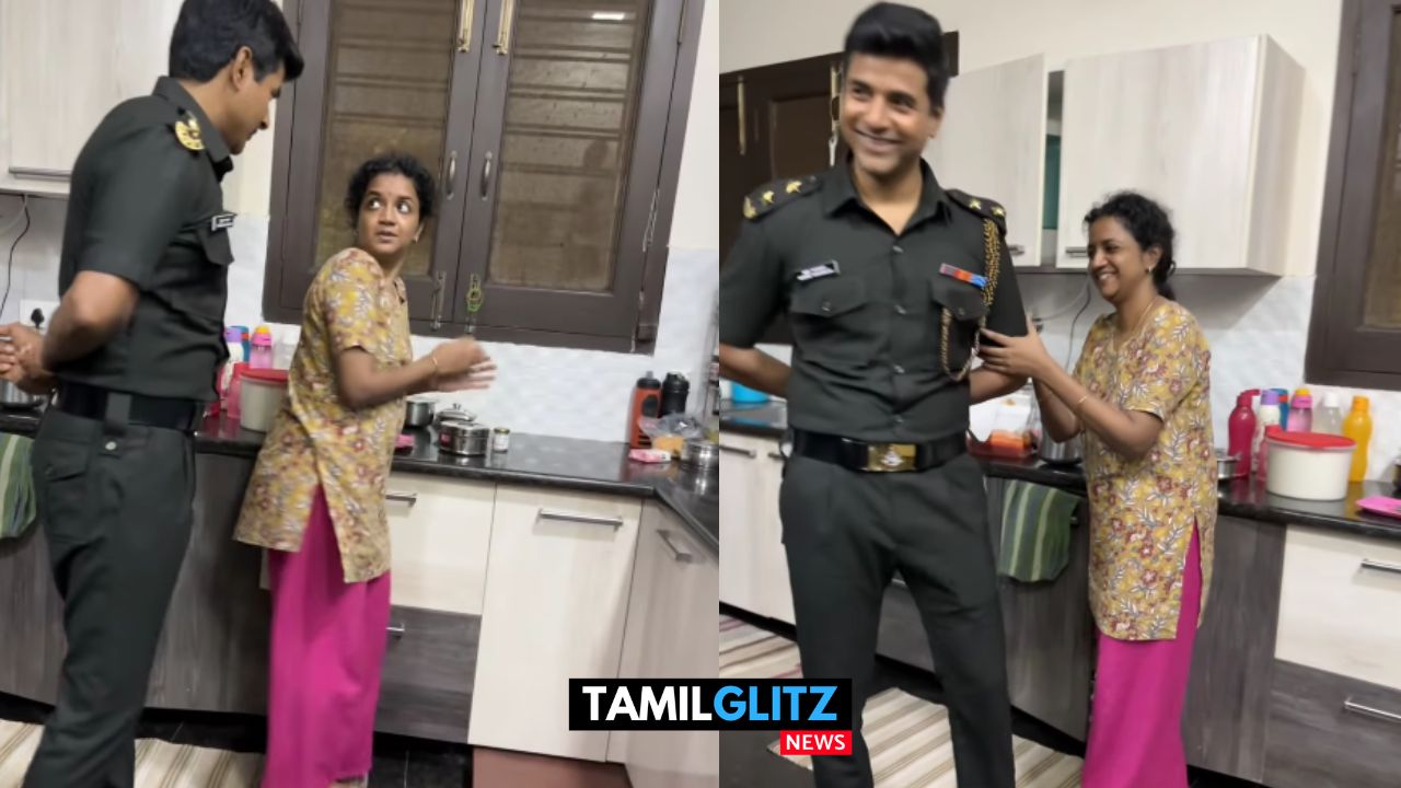 அமரன் கெட்டப்பில் வீட்டிற்கு சென்று மனைவிக்கு சர்ப்ரைஸ் கொடுத்த சிவகார்த்திகேயன்..! 39