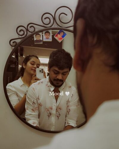 கணவருடன் செம்ம கியூட்டான புகைப்படங்களை வெளியிட்டு திருமண நாள் வாழ்த்து சைத்ரா ரெட்டி..! 5