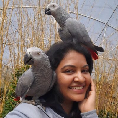 பறவைகளை கொஞ்சி விளையாடிய சரவணன் மீனாட்சி சீரியல் நடிகை ரட்சிதா மஹாலக்ஷ்மி..! 7