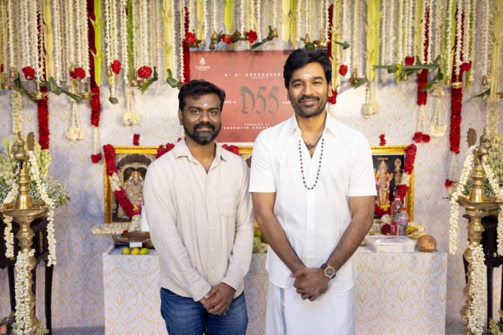 அமரன் இயக்குனருடன் கைகோர்த்த நடிகர் தனுஷ்..! வெளியான பூஜை புகைப்படங்கள்..! 3