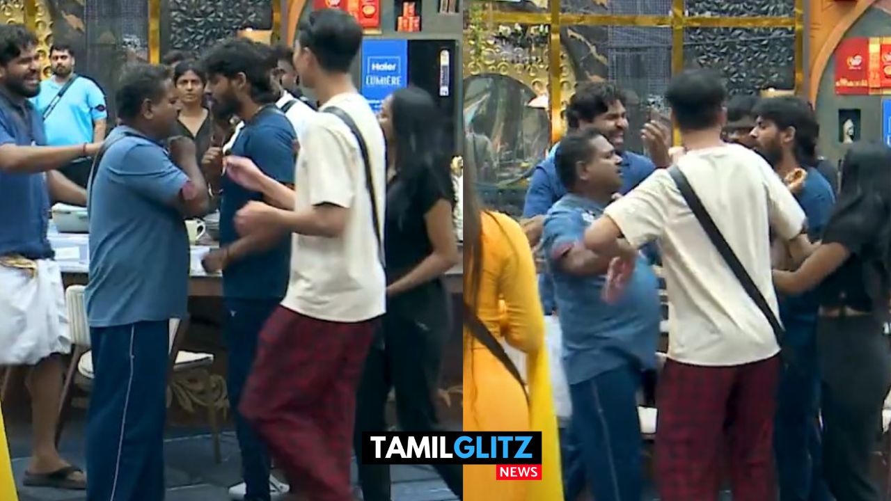 DIWAKAR-ஐ தள்ளிவிட்ட போட்டியாளர்..! Biggboss வீட்டில் மோதல்..! வெளியான ப்ரோமோ..! 13