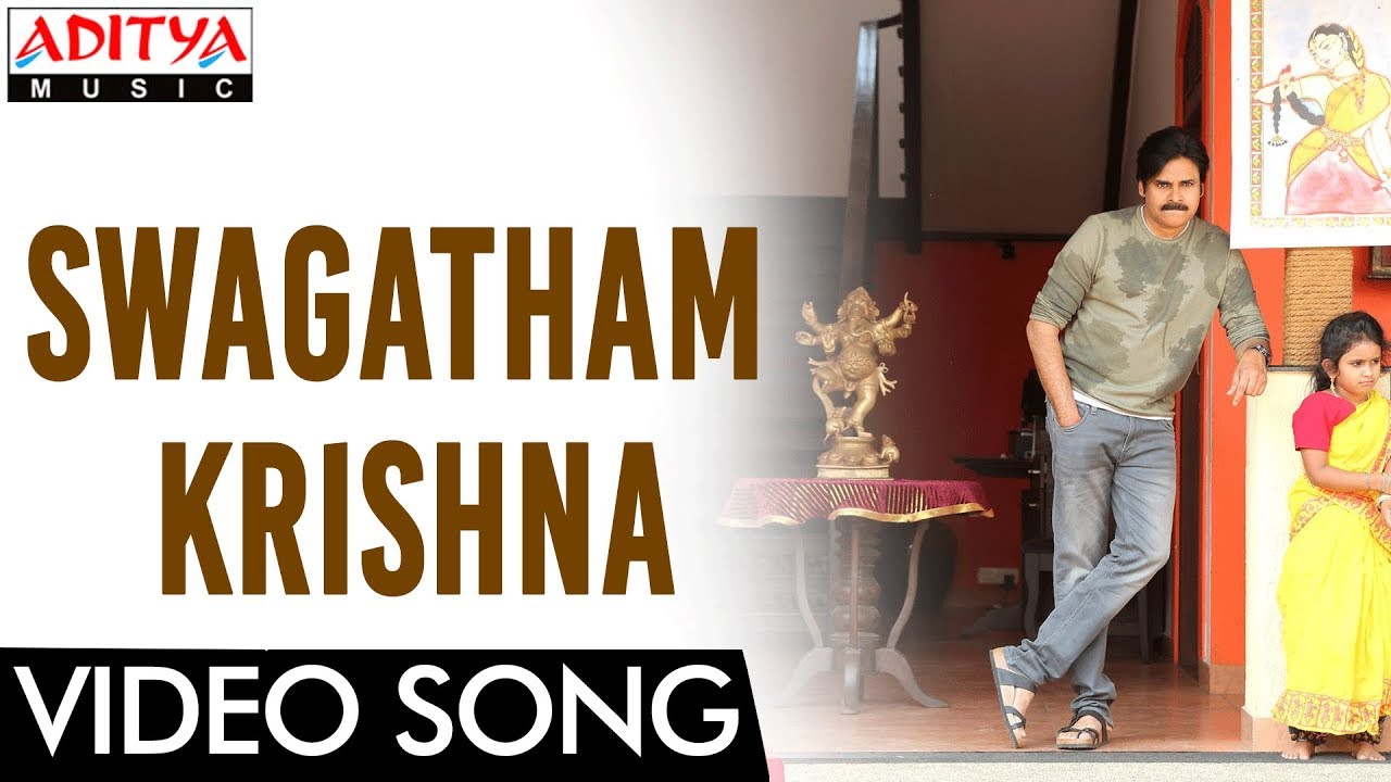Swagatham Krishna Video Song || Agnyaathavaasi Video Song || Pawan Kalyan, Keerthy Suresh || Anirudh