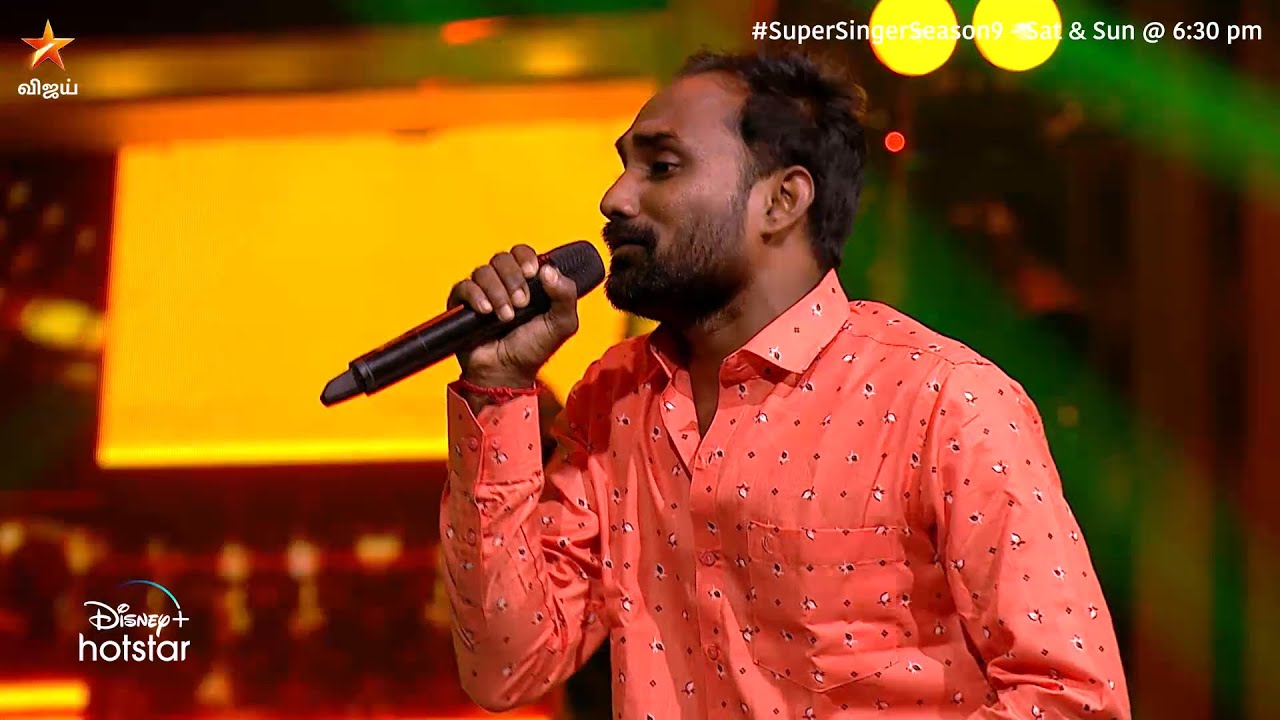#Dinesh இன் குரலில் "ஏய் ஆத்தா ஆத்தோரமா வாரியா" 🥁🕺 | Super Singer 9