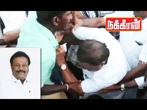 ADMK Minister Srinivasan attacked in public | He falls down ?