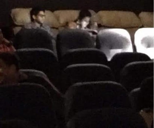Samantha & Naga Chaitanya have been spotted visiting a multiplex to watch A. Aa Movie.2