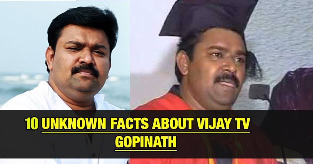 10 Unknown Facts About Vijay Tv Gopinath 14