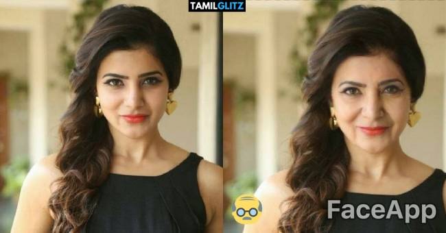 Top 10 Tamil Actress as Grandma - Faceapp Edit 1