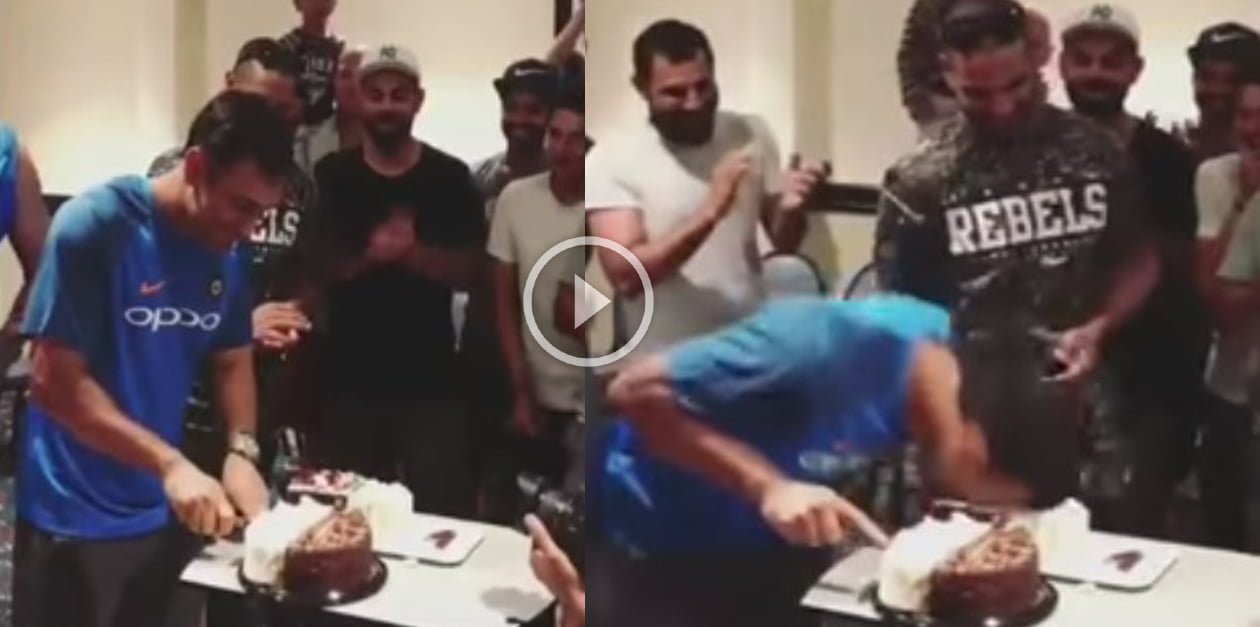 When MS Dhoni did a ‘Thug Life’ in his Birthday Party 27