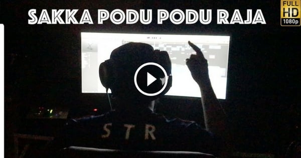 Sakka Podu Podu Raja - Glimpse of Song Recording | STR | Anirudh 16