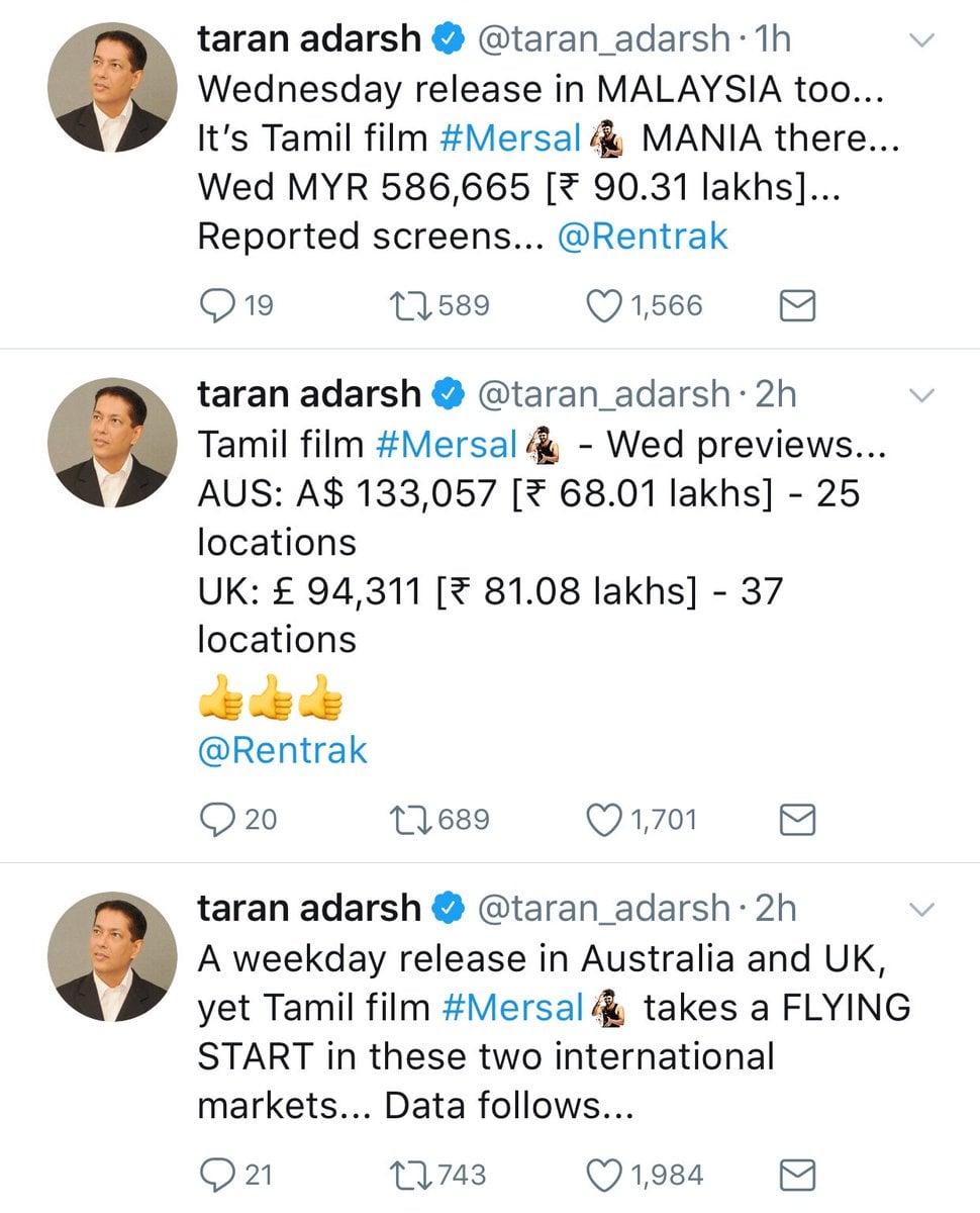 Mersal Box Office Collection | Day 1 Worldwide Collections [Updated