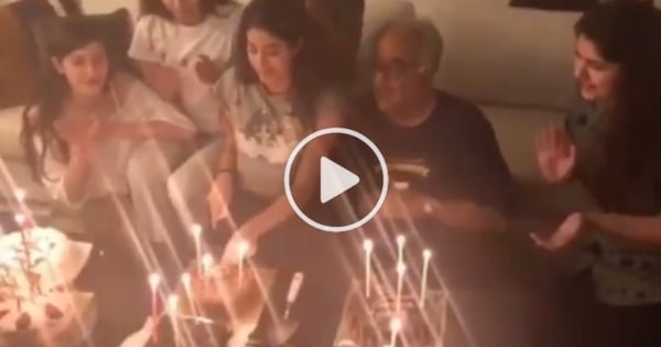 Sridevi's Daughter Birthday Celebration Video 1