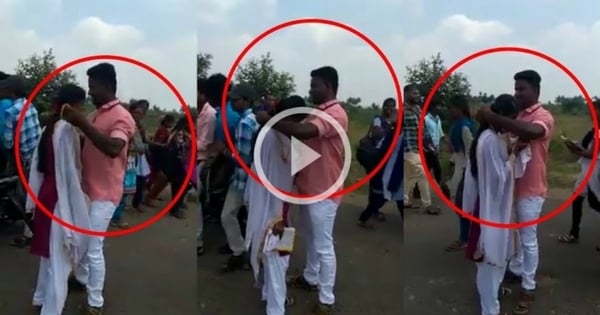 Young Girl Getting Married On Road Near Her College - Shocking Video 13
