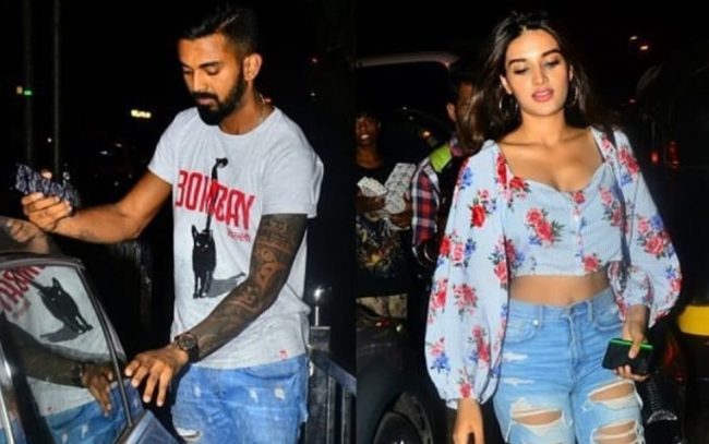 KL Rahul with Bollywood actress Niddhi Agarwal 2