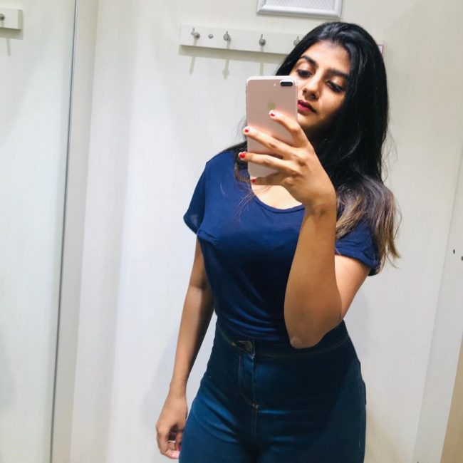 Gabriella Charlton in Blue