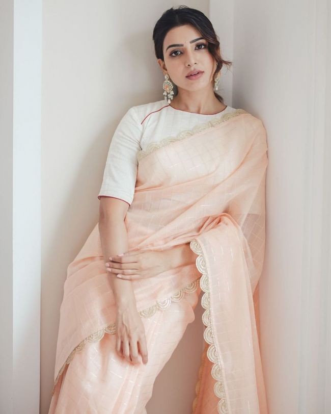 Samantha Akkineni in White Saree