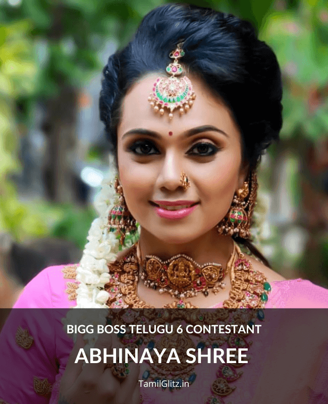 Bigg Boss Telugu 6 Contestant Abhinaya Shree