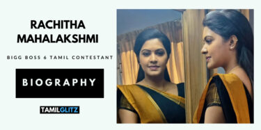 Rachitha Mahalakshmi Bigg Boss Tamil 6 Contestant